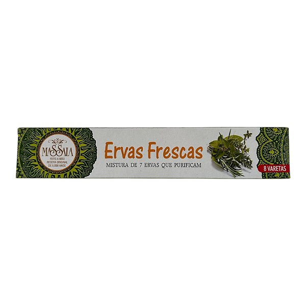 Incenso Massala de 7 Ervas Frescas