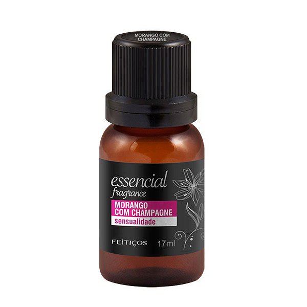 Essência para Ambiente Essencial Fragrance Morango com Champagne Sensualidade 17ml