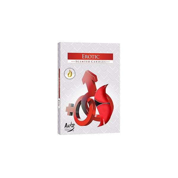 Vela Erotic Aromática Rechaud C/6