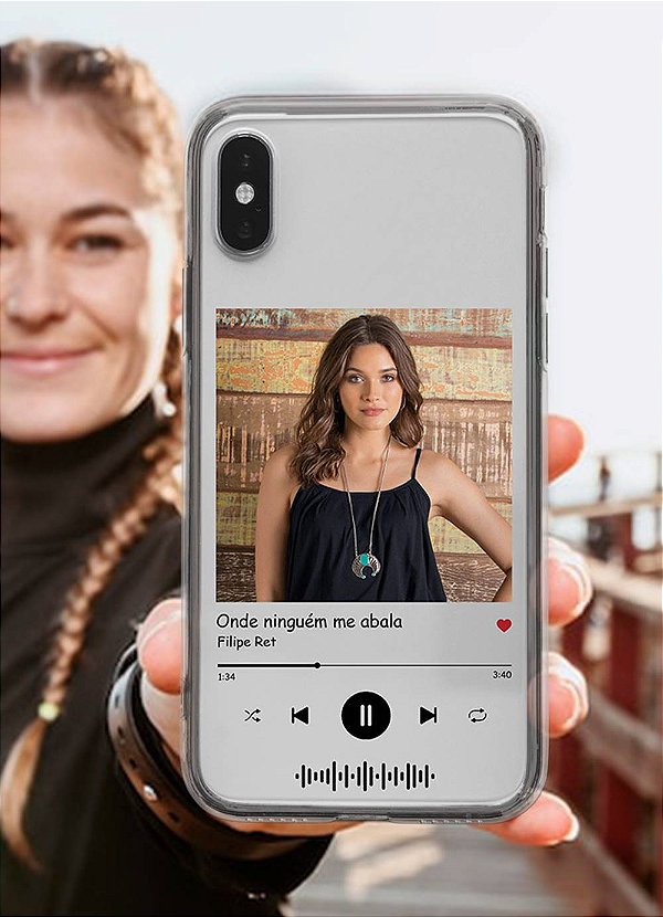 Case de celular com Sua Melhor Música | #Personalize º