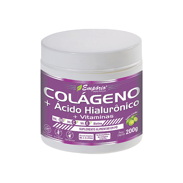 Colágeno + Ácido Hialurônico + Vitaminas - 200g