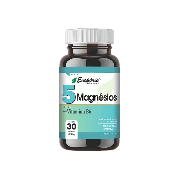 5 MAGNÉSIOS + B6, 500mg 30 Cápsulas