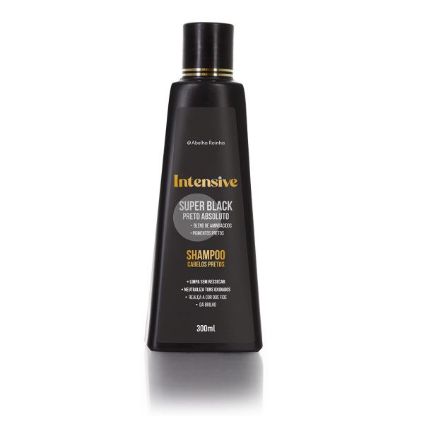 Intensive – Shampoo Matizador Super Black - Preto Absoluto - 300Ml