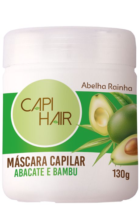 Capi Hair - Máscara Capilar Fortalecedora Abacate E Bambu - 130G