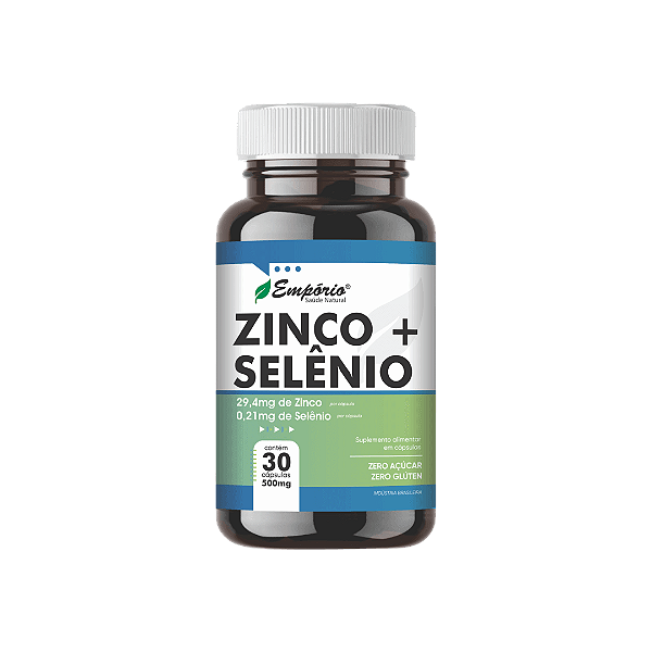 Zinco e Selênio - 500mg 30 cápsulas
