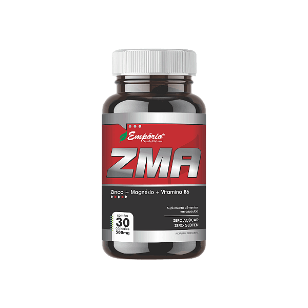 ZMA Zinco com Magnésio e Vitamina B - 500mg 30 cápsulas