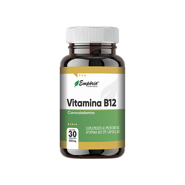 Vitamina B12 - 500mg 30 Cápsulas