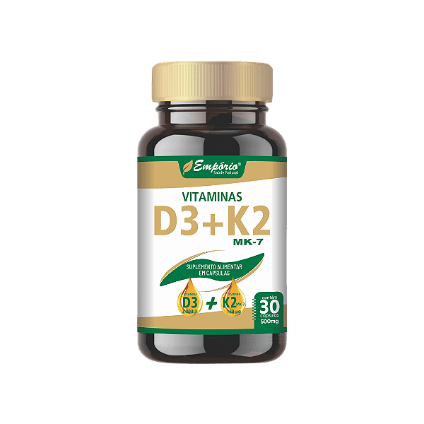 D3 + K2 - 500mg 30 Cápsulas