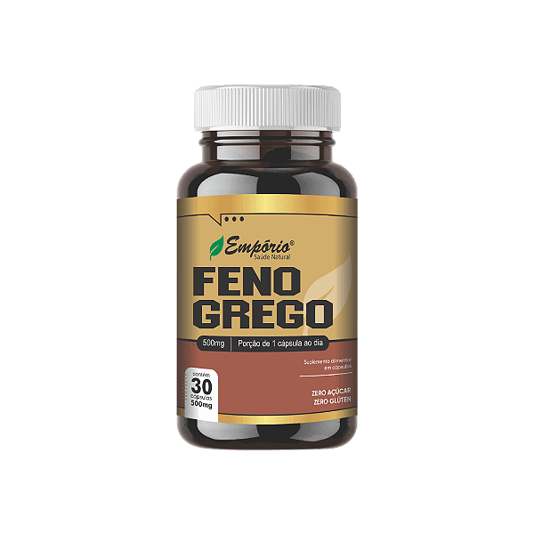 Feno Grego - 500mg 30 cápsulas