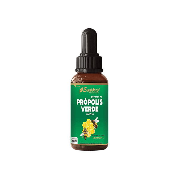 Extrato Aquoso de Própolis Verde 11% com Vitamina C - 30ml