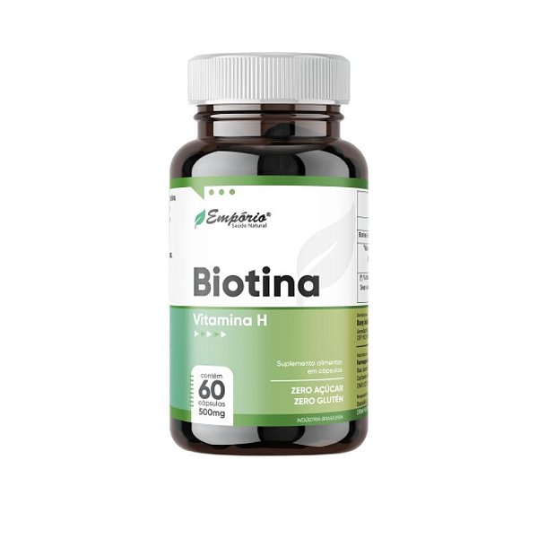 Biotina - 500mg - 60 Cápsulas