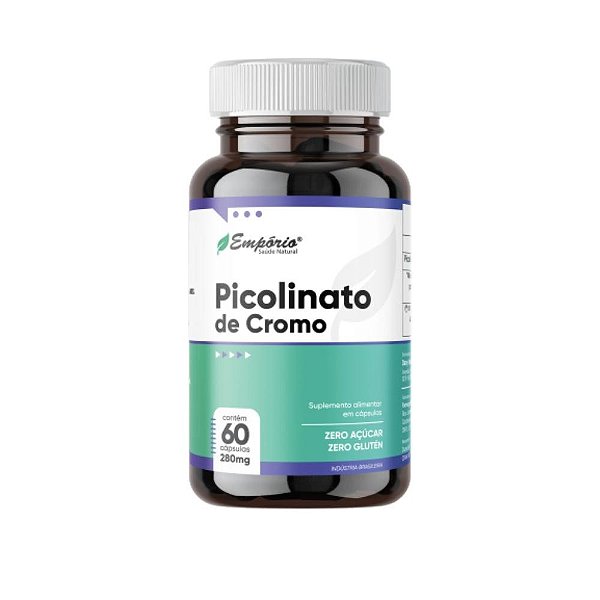 Picolinato De Cromo - 280mg - 60 Cápsulas