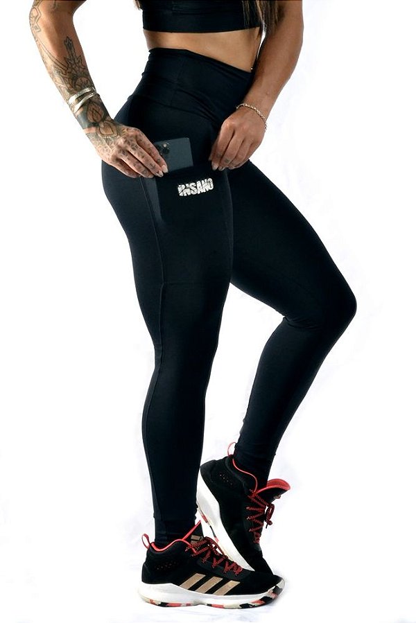Legging Cós Reto com Bolso