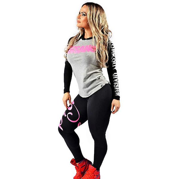 Manga Longa com Capuz Pink Destroyer