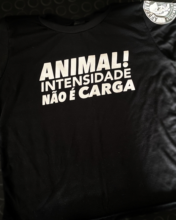 Camiseta FEMININA Intensidade NÃO é Carga