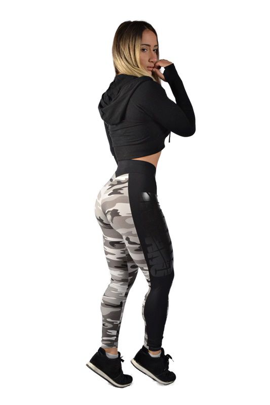 Legging de Faixa Camuflada