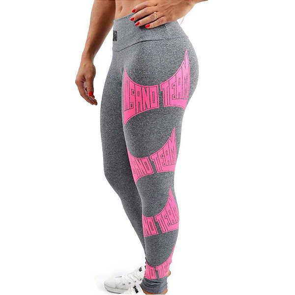 Legging InsanoTeam com Estampa Rosa