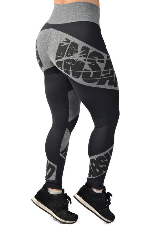 Legging Cós Reto com Recortes