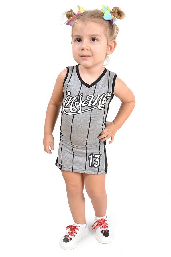 Vestido Infantil Basket Feminino