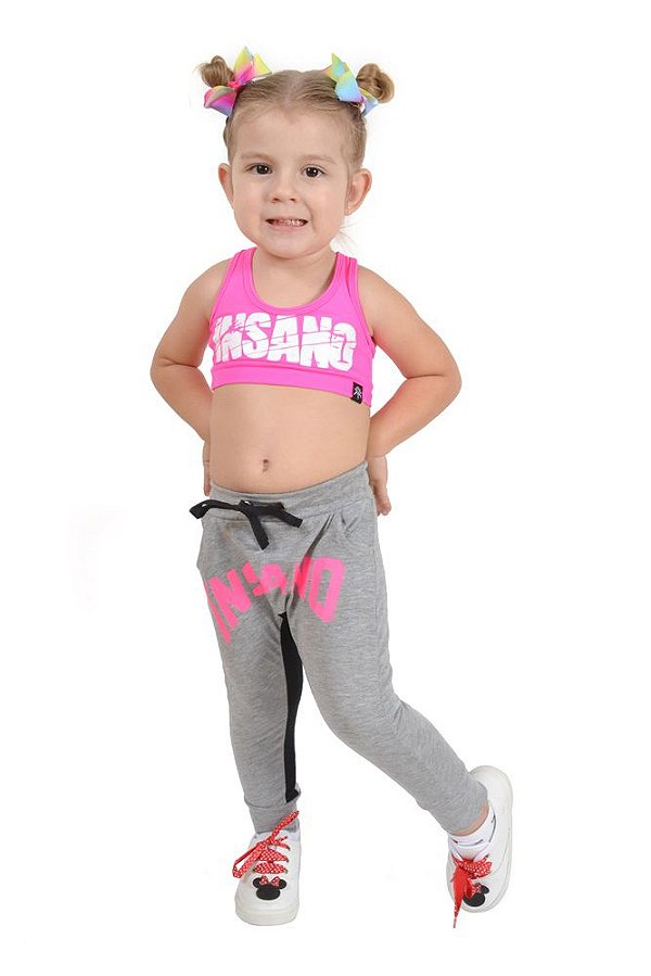 Saruel Infantil Estampa Rosa