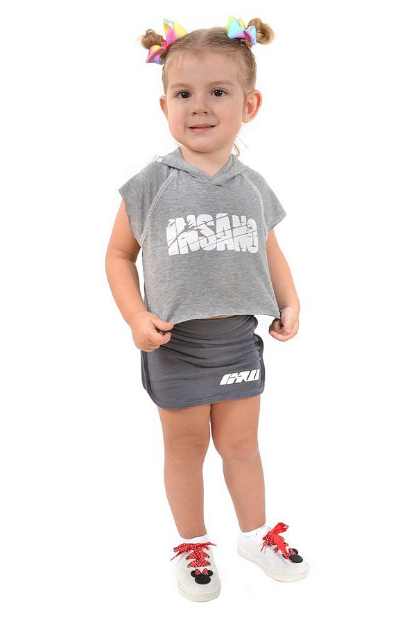 Regata Infantil Capuz Cropped Destroyer