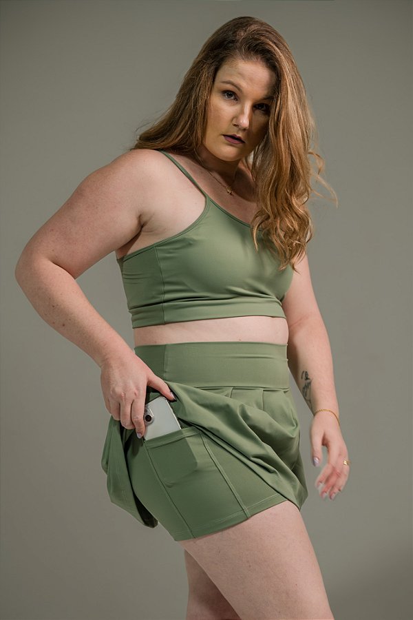 Short Saia Feminino com Bolso Aerobic