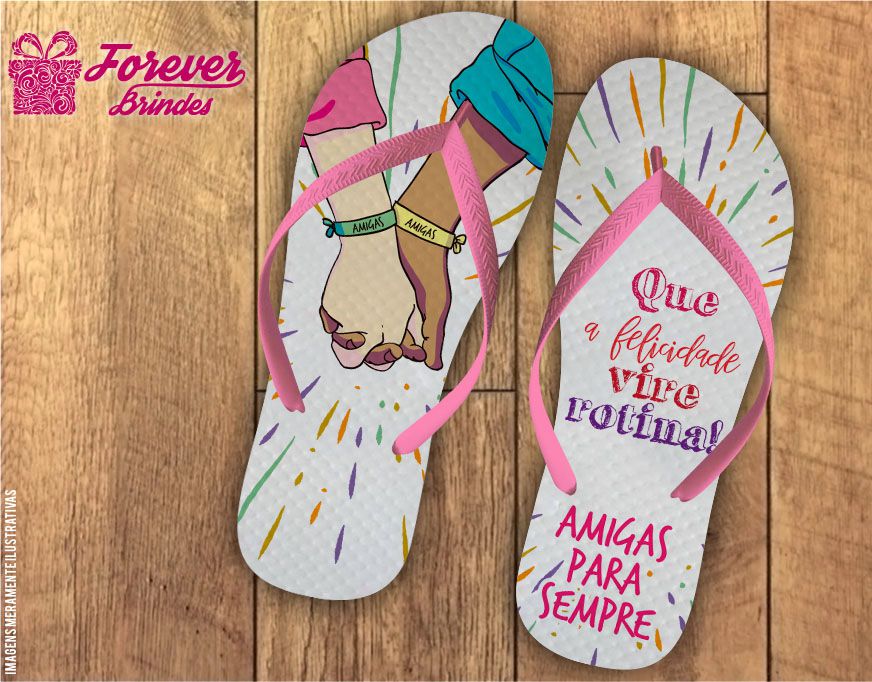 Chinelo Personalizados Best Friends