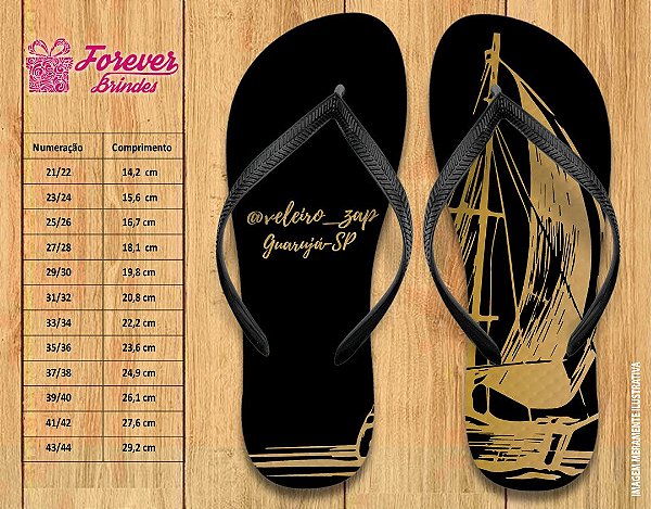 Chinelo Personalizado Velejar