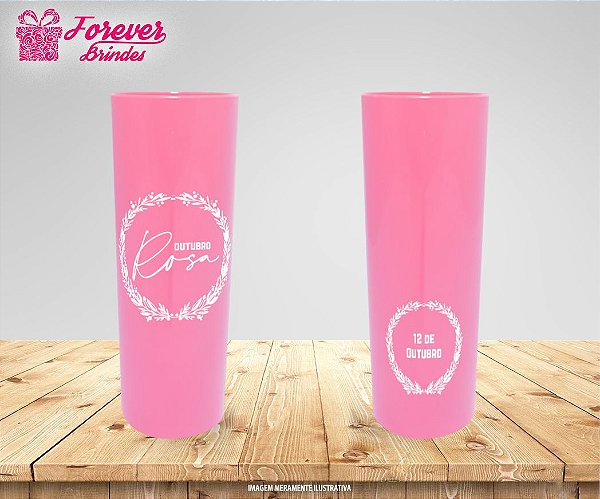 Copo Long Drink Outubro Rosa