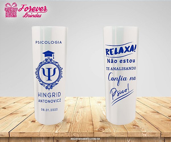 Copo Long Drink Confia na Psico