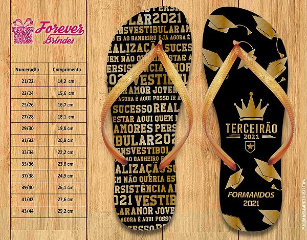 Chinelo Personalizado Formandos