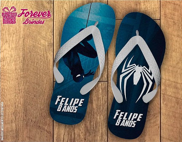 Chinelo Personalizado Homem Aranha