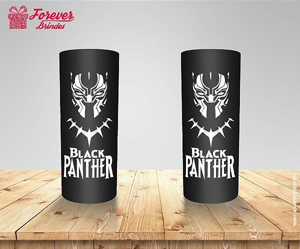 Copo Long Drink Black Panther