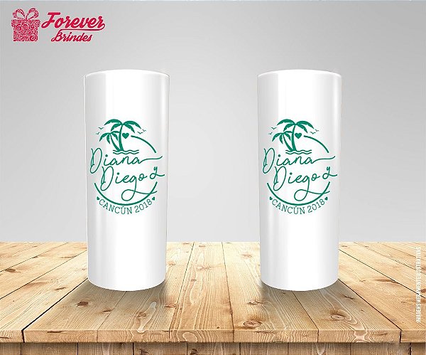 Copo Long Drink Casamento Tropical