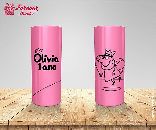 Copo Long Drink Peppa Pig Aniversário