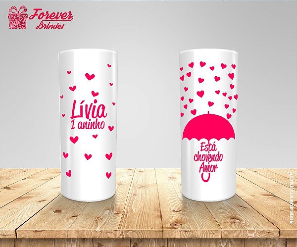 Copo Long Drink Personalizado De 1 Ano