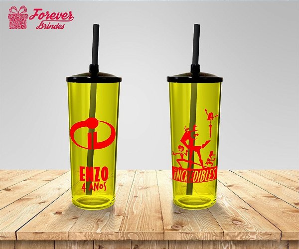 Copo Long Drink Personalizado Os Incríveis