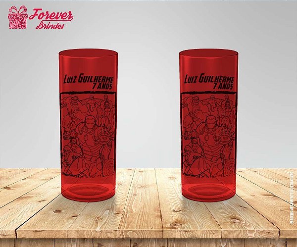 Copo Long Drink Personalizado Os Vingadores