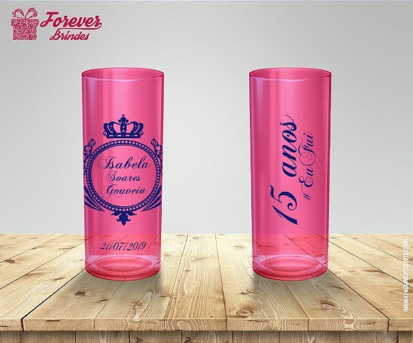 Copo Personalizado Long Drink 15 Anos