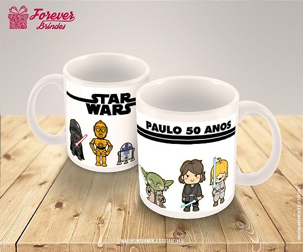 Caneca De Porcelana Star Wars