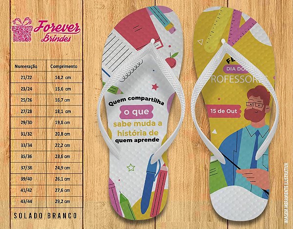 Chinelo Dia dos Professores 2022