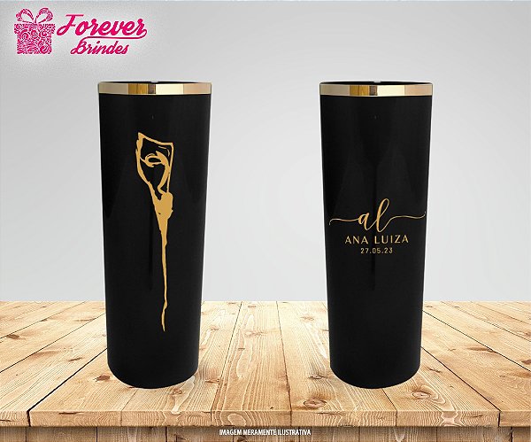 Copo Long Borda Metalizada O Fantasma da Ópera