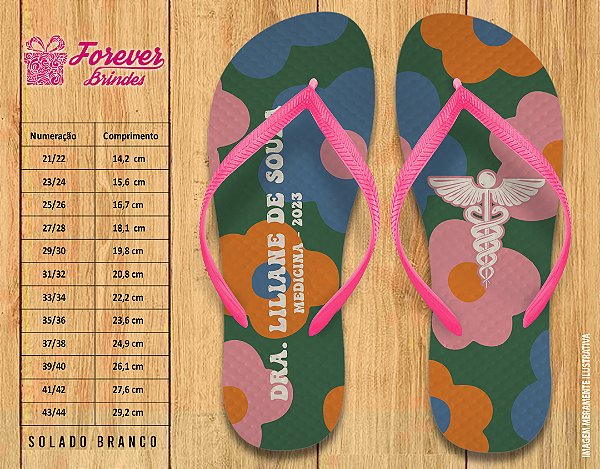Chinelo Personalizado Medicina