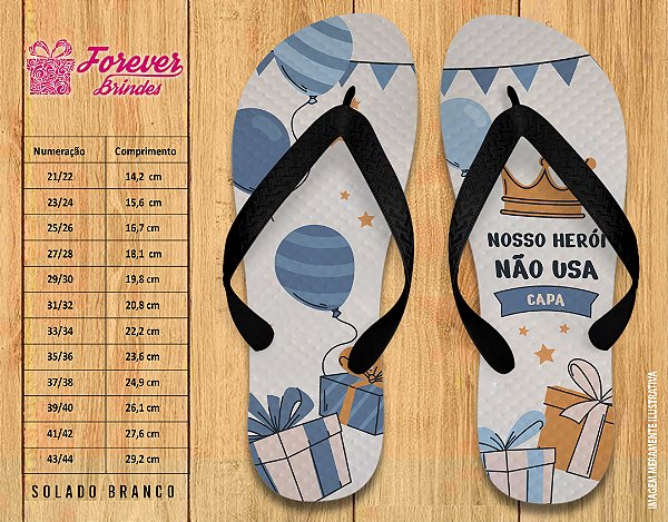 Chinelo Personalizado Dia dos Pais