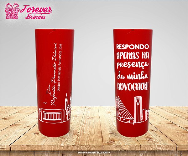 Copo Long Drink Formatura Direito