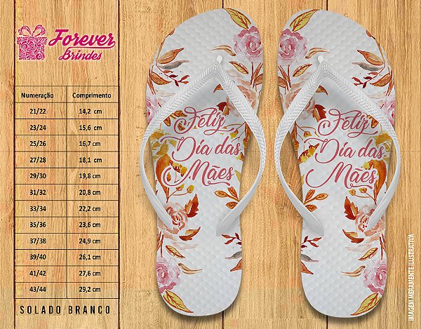 Chinelo Personalizado Dia das Mães