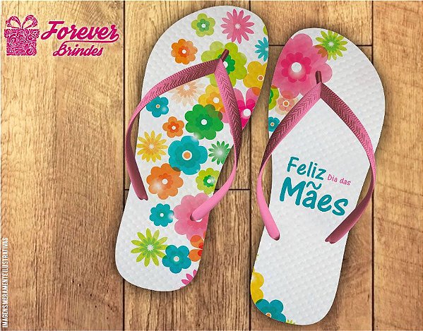 Chinelo Dia Das Mães Floral