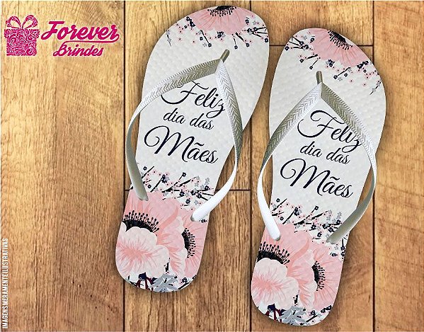 Chinelo Dia Das Mães Floral