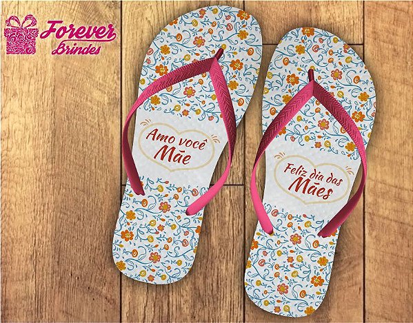 Chinelo Dia Das Mães Floral