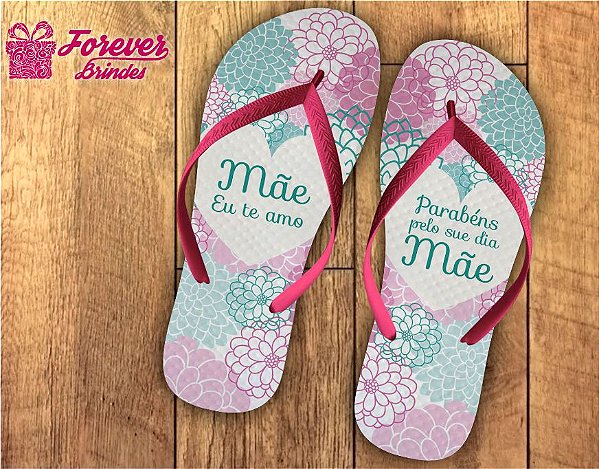 Chinelo Dia Das Mães Floral